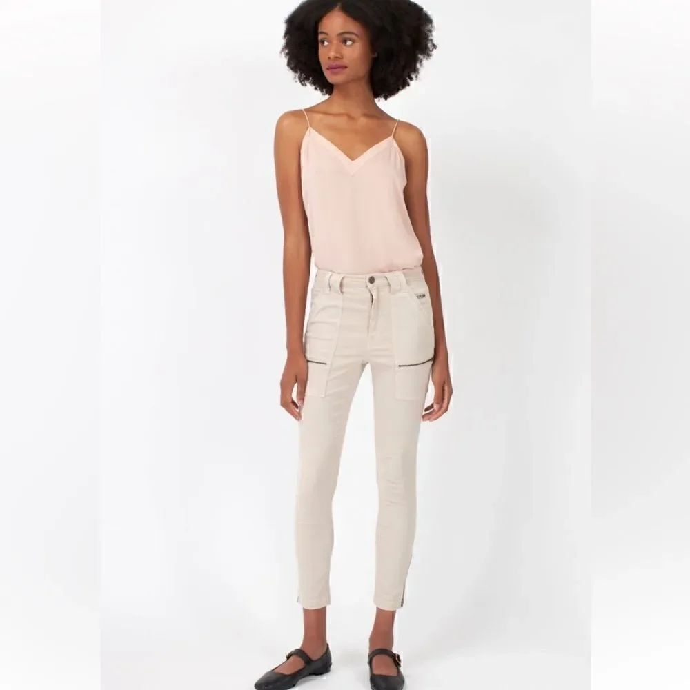 JOIE HIGH RISE PARK DKINNY JEANS DENIM IN Khaki size 23 NWT FLAWED